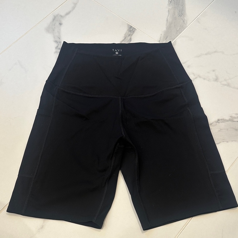 Tavi Black Biker Shorts- M